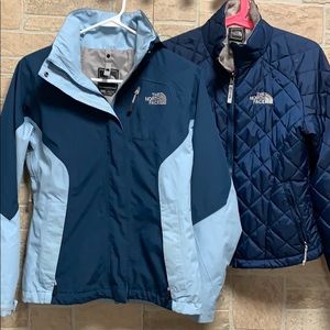 - The North face double jacket in size extra small
